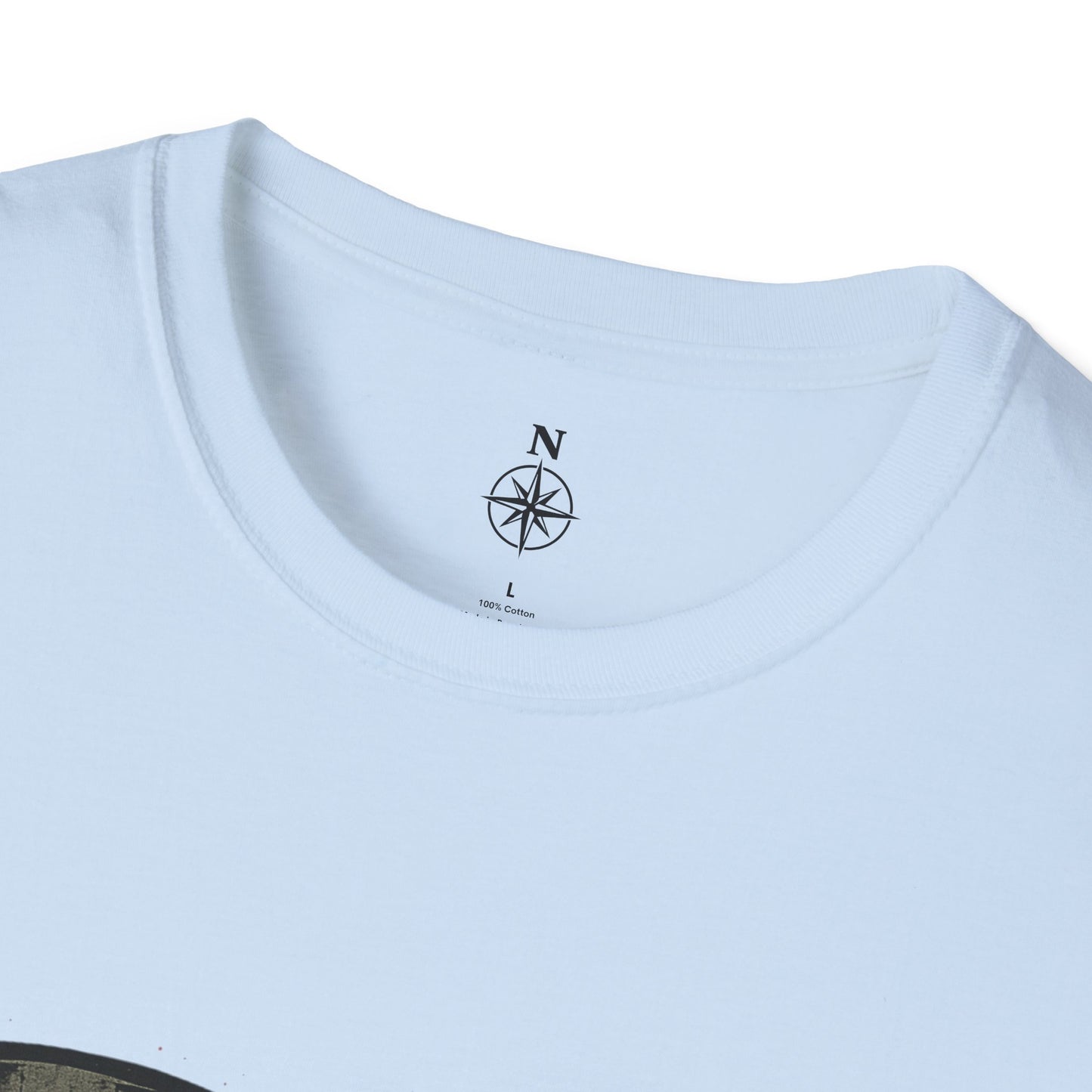 Nomad Disc Golf T-Shirt — Graphic Disc Golfer Tee with Basket & Compass Logo