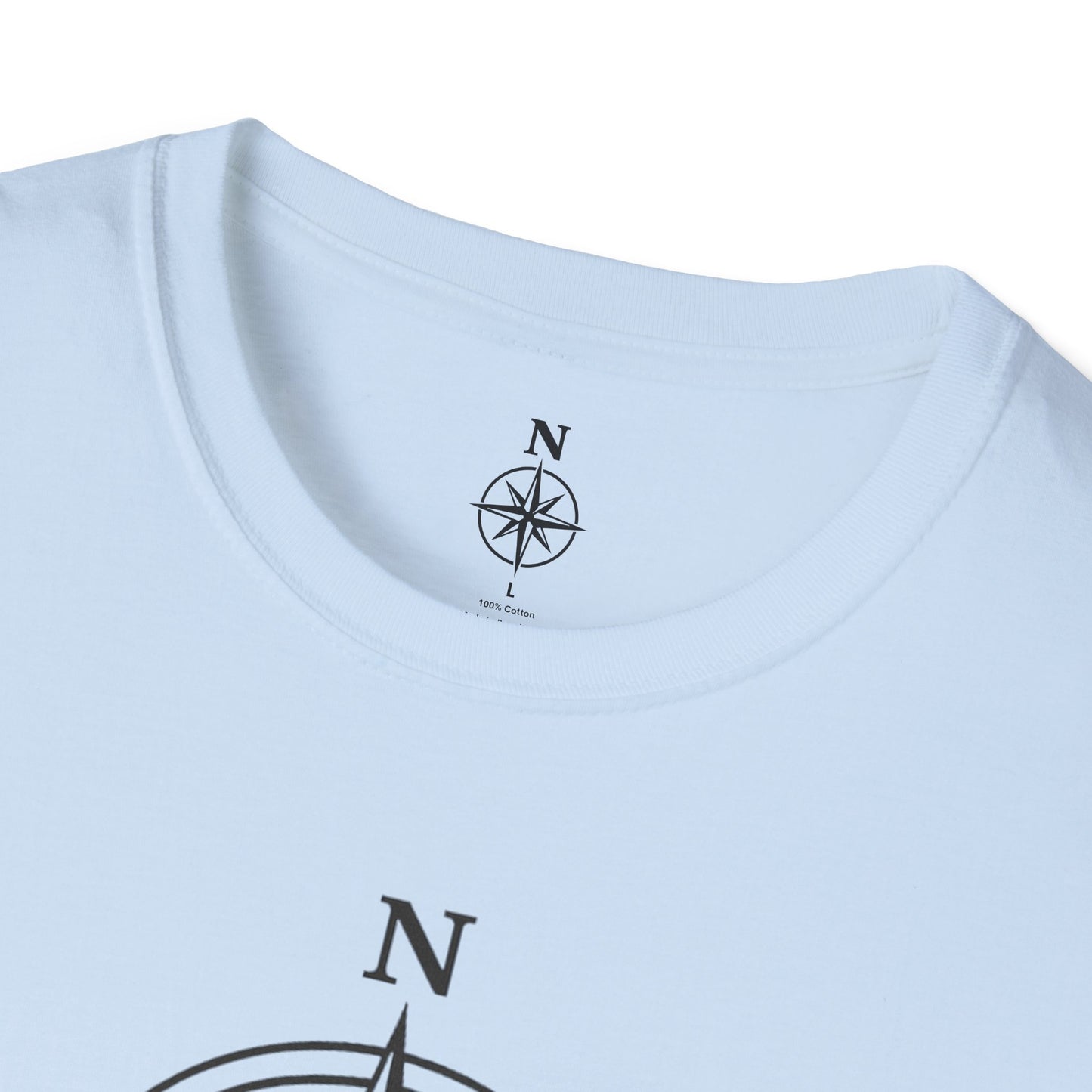 Disc Golf T-Shirt — "Nomad" Compass & Basket Design