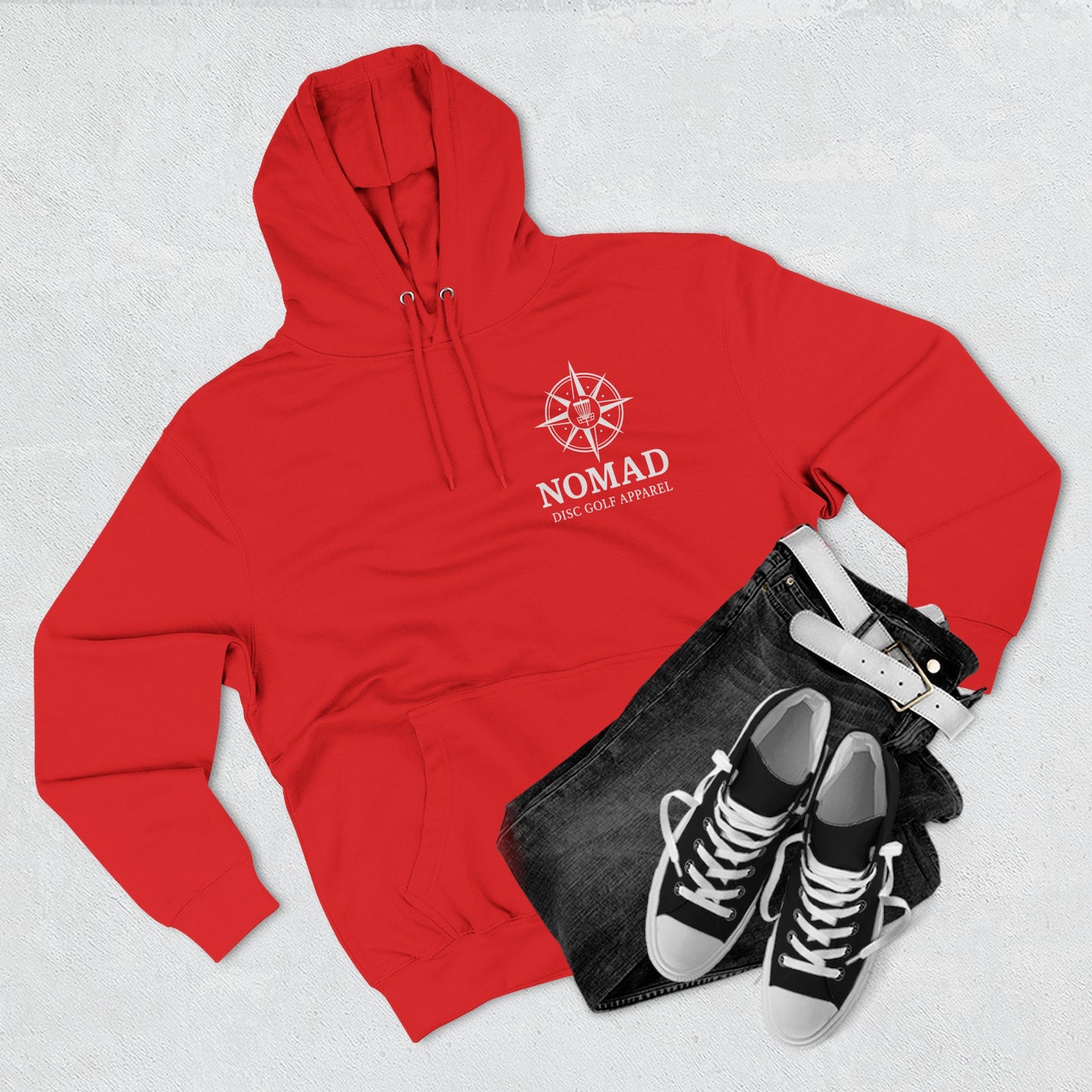 Three-Panel Fleece Hoodie