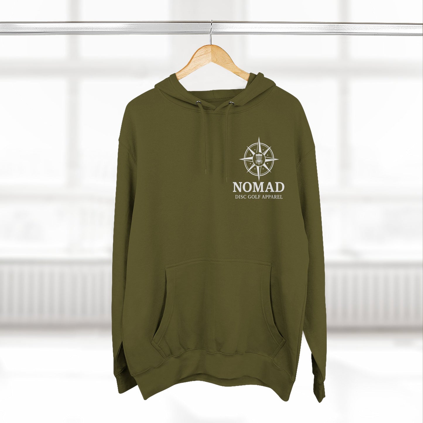 Three-Panel Fleece Hoodie