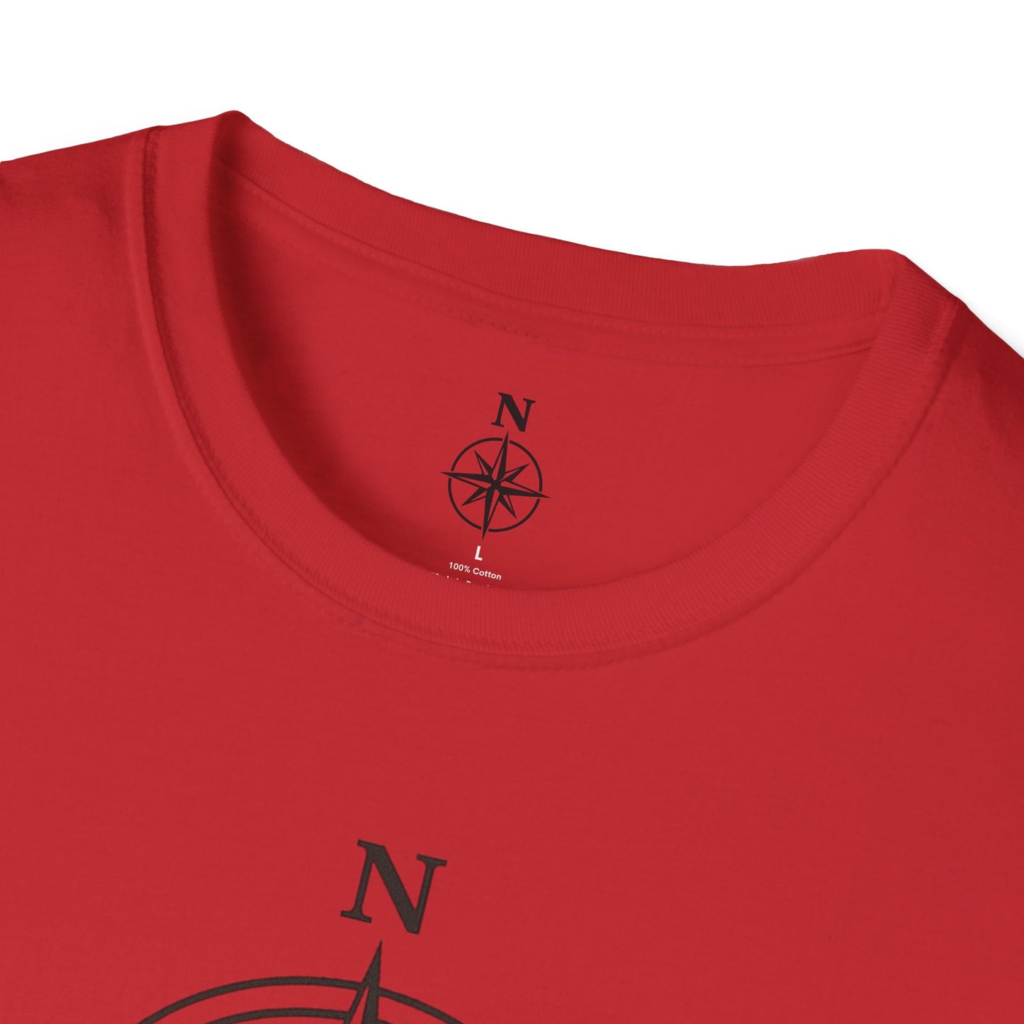 Disc Golf T-Shirt — "Nomad" Compass & Basket Design