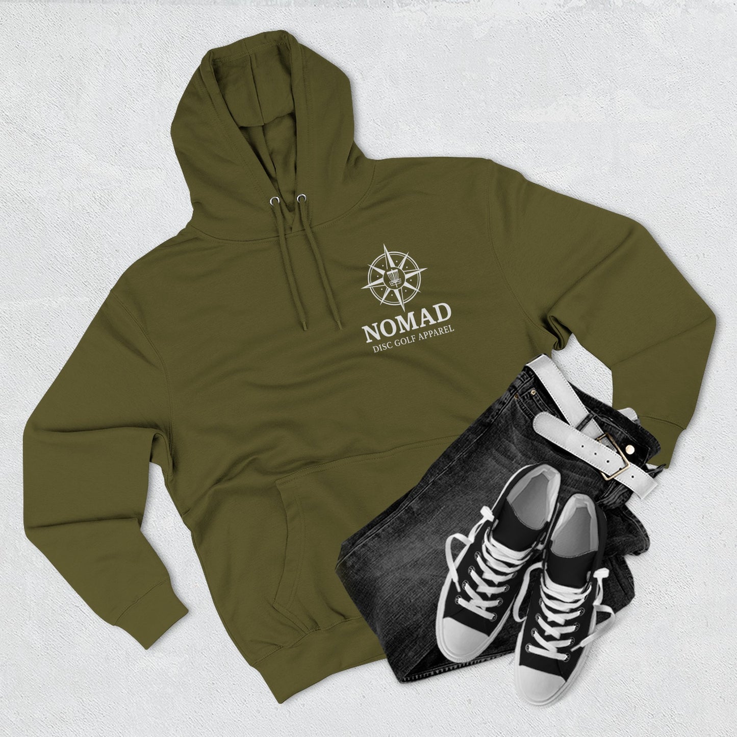 Three-Panel Fleece Hoodie
