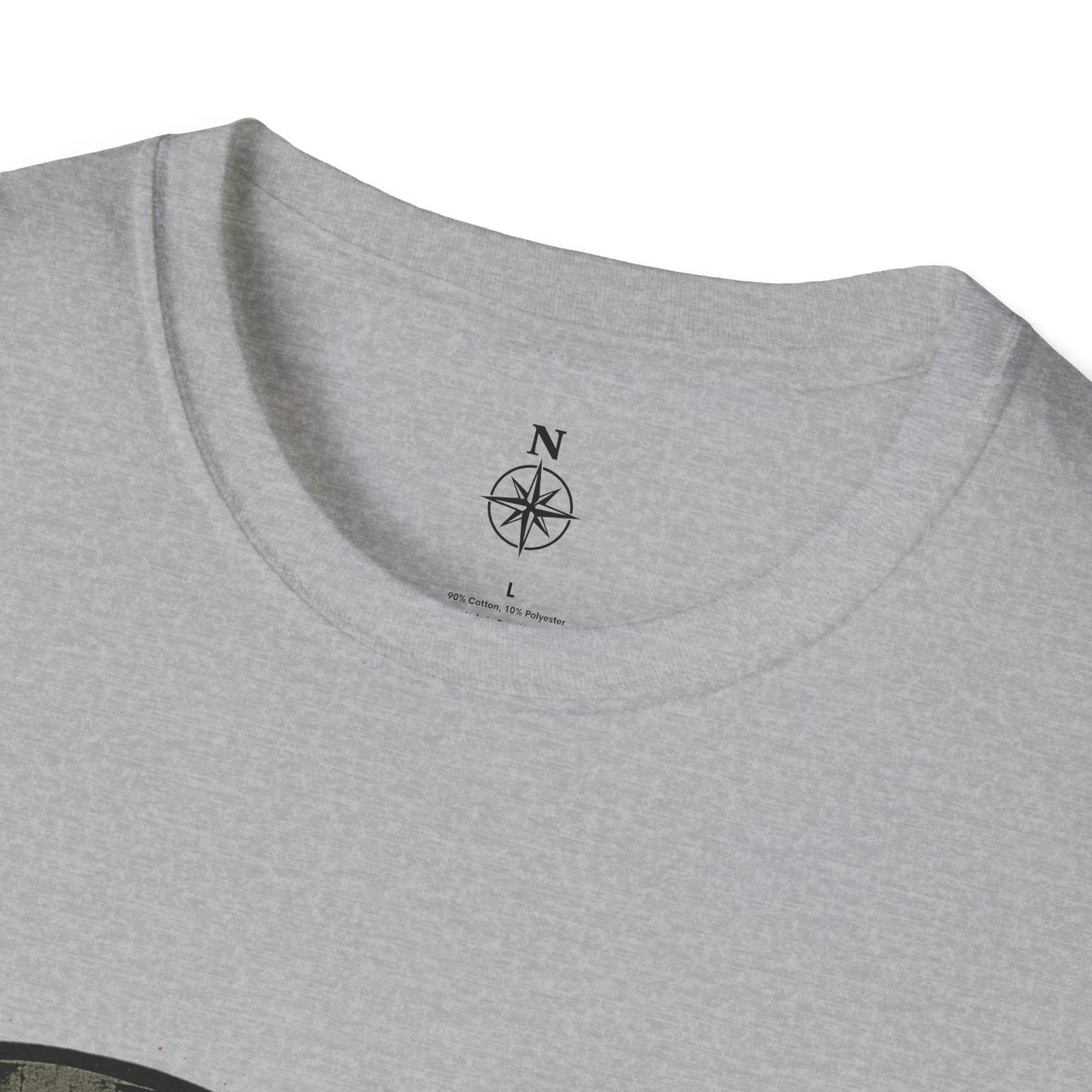 Nomad Disc Golf T-Shirt — Graphic Disc Golfer Tee with Basket & Compass Logo
