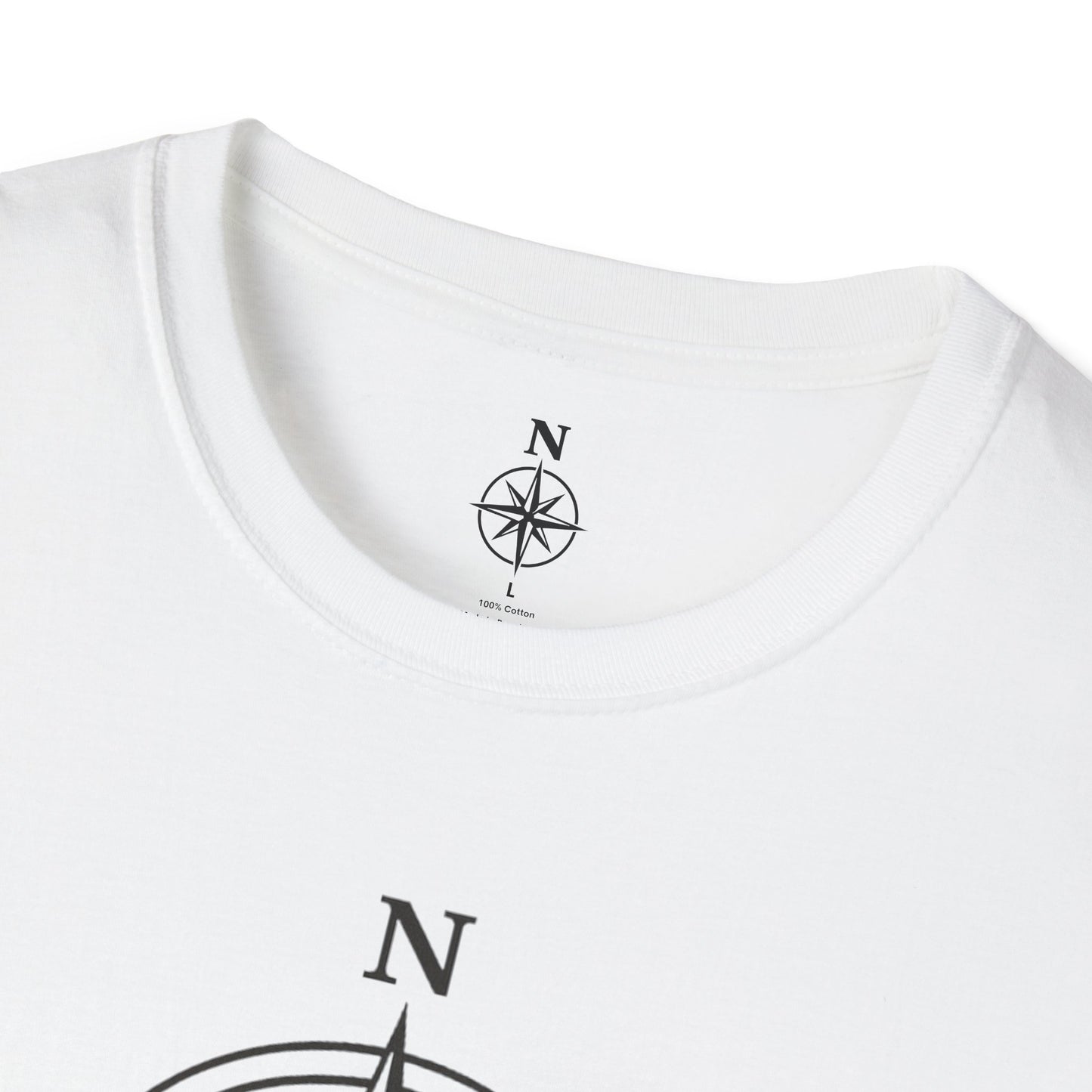 Disc Golf T-Shirt — "Nomad" Compass & Basket Design